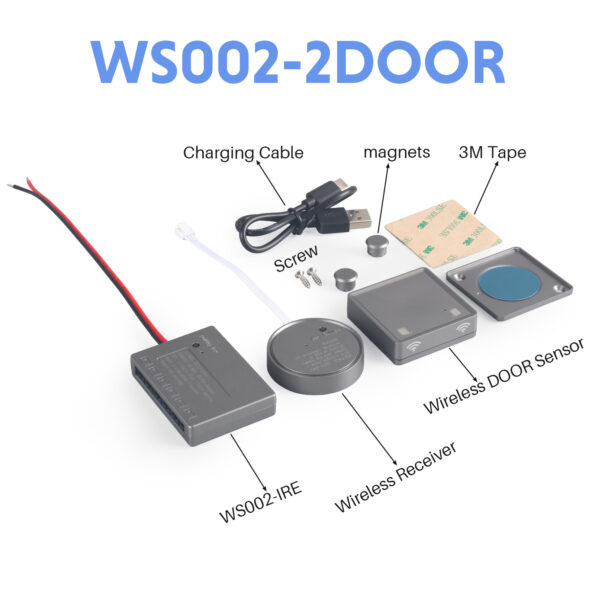 WS002-DOUBLE DOOR MAGNETIC WIRELESS DOOR SENSOR (2954)